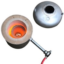 소형 전기로 용해로 용광로 가열로 도가니 주조 금속, 소형로 + 도가니, 1개