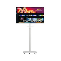 스마트모니터 M7 32인치 IPTV S32BM701 화이트 UHD + 스탠드 화이트 패키지 삼탠바이미 이동식 스탠드, S32BM701 화이트 + 다크플래쉬 스탠드 화이트