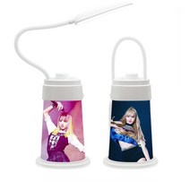 블랙핑크 굿즈 선물 야간라이트 기능 독서등 USB충전 휴대용 포토카드 LED 등, 포토카드 LED조명, 리사 04