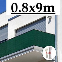 짙은 녹색 hdpe 발코니 개인 정보 보호 그물 울타리 차폐 안티 uv 방풍 아파트 발코니 보호 테라스 쉼터 개인 정보 보호 그물, N10 .0.8x9m