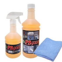 피비골드 본품680ml+리필1000ml+극세사 크리너 다목적세정제 렌지후드 기름때 찌든때 제거 욕실 PB1