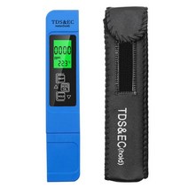 XIAOMI-디지털 수질 측정기 TDS EC 미터 범위 0-9990 다기능 물 순도 PPM 테스터, blue with blacklight, 04 04