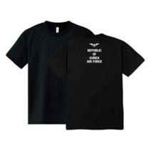 기타 바보사랑[쿠닌]밀리터리 백프린팅 공군 컬러 반팔 티셔츠