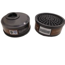 화재 방독면 방독 마스크 공기 호흡기 안전 고글이 있는 가스 재사용 가능한 이중 필터, 01 2pcs Filters