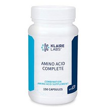 klaire labs 아미노산 컴플리트 서플리먼트 - 필수 아미노산 블렌드 - 19 프리폼 에센셜 앰프 비필수 아미노산과 타우린 - 근육 건강을 지원합니다. 단백질 흡수 (150