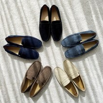 [5컬러 250~280사이즈] 남자 소가죽 드라이빙 슈즈 스웨이드 페니 모카신 로퍼 남성 댄디 캐주얼 세무 구두