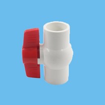 Pvc 파이프 엘보 연결 흰색 PVC 커넥터 물 공급 관개 스트레이트 크로스 티 유니온 볼 밸브 20 32mm 2 개, [03] 32mm, [13] Ball Valve