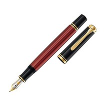 일본발송 펠리칸 만년필 소버린 M400 그린 스트라이프 F 파인 포인트, ボルドー Mサイズ, ボルドー Mサイズ