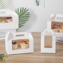 레드캣 1구 2구 머핀상자 컵케이크 투명창 포장 박스 상자, 1구 블랙