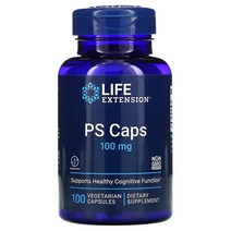 Life Extension PS Caps Phosphatidylserine 라이프 익스텐션 CAPS 포스파티딜세린 100mg 100정, 1개