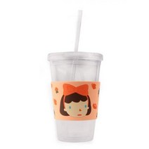 헬로긱스 이중 아이스 텀블러 빨대컵 루시, M상품선택