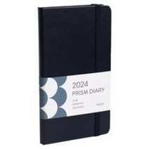 2024 프리즘 슬림 먼슬리 다이어리 날짜형 수첩형 월간, 딥네이비