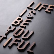 우드 원목 이니셜 장식 나무글자 알파벳 글씨 인테리어, 알파벳 W(대문자)