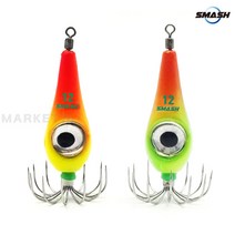 스매쉬 투톤 광자 LED 전자에자 / 야광 에자 쭈꾸미 투톤고추장 투톤수박 SMASH, 투톤고추장 15호