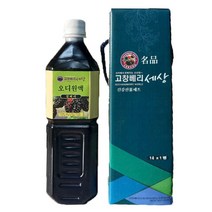 내고향푸드 국내산 고창 토종 오디 순 원액 1L 오디100% 무첨가, 4병, 선물포장안함