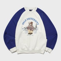 예일 YALE x TUUK LOUNGEWEAR CREWNECK BLUE IVORY