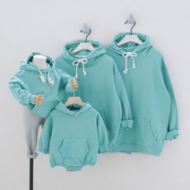 곰돌이 패밀리룩 후드티 블루