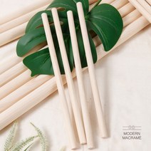 DIY 마크라메 재료 뉴송 목봉 나무막대 12mm-25mm (60cm-180cm), 뉴송(12mm-60cm)