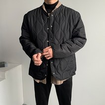 남자 히터 퀼팅 버튼 자켓 가을 겨울 옷 코디 누빔 아우터 깔깔이 점퍼
