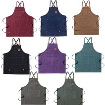 리빙템 미용실 네일아트앞치마 바리스타 커피숍 작업용앞치마 #999EA, 카키, 본상품선택