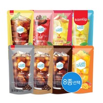 삼립 카페스노우 아이스티에이드 파우치음료 1곽 230ml 8종선택 복숭아 레몬 체리 망고 블랙커피 편의점음료, 삼립 애플망고(10개입)x1곽