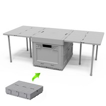 ZOZOFO 신세대 오픈형 폴딩박스 캠핑테이블 트렁크정리함 리빙박스 캠핑박스, 781x329x245mm