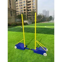 배드민턴 네트 프레임 네트거치대 학교 동아리 훈련, 에어배구 스탠드 겸용모델(그물제공)