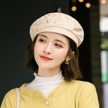 루나 여성 베레모 대학생 스타일 버킷햇 트렌드 따뜻한 모자
