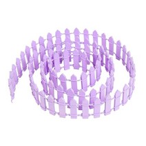 화단 울타리 전원주택 휀스 100cm롤 3cm 5cm 나무 펜싱 나무 장벽 diy 미니 풍경 요정 정원 인형 미니어처 액세서리 수제 공예, b09-100x3cm 퍼플