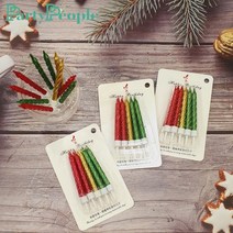 10개입 메탈막대초 꼬불이초 특이한 생일 축하 숫자 케이크 초 브라이덜 샤워 프로포즈, 로즈골드