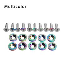 9부품 듀얼 트론 123 용 울트라 제로 자동차 장식 나사 와셔 스쿠터 패스너 핸들 바, 03 Multicolor