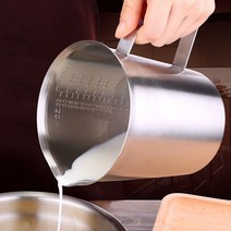비커컵 스텐손잡이계량컵 1리터