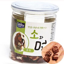 리시안제이 소와 멍 큐브 190G 노견음식 강아지큐브간식