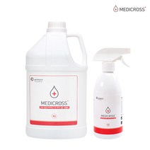 메디크로스 4L +500ML 다용도 살균 소독수 세균 살균소독제 hocl 차아염소산수, 1set, 4500ml+손소독제