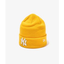 NEW ERA 뉴에라 MLB 리그 베이직 커프 뉴욕 양키스 비니 에이 골드 KNIT LEAGUE BASIC CUFF NEYYAN A GOLD