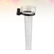단일 유형 비 게이지 PS 플라스틱 측정 컵 1 개 정원 야외 강우 도구, 01 Transparent