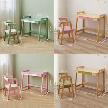 프린 원목 유아 책상세트 학생 책상 20색 A880-225, 의자 포함, 65*36.5*64.5CM, 오크+블루