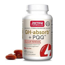 Jarrow Formulas QH 앱솔브 PQQ 식이보충제 60정 176548, 60 Servings (Pack of 1), Unflavored