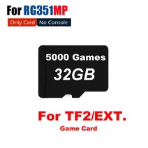 레트로게임기 휴대용 가정용 오락기256G 40000 게임 TF 카드 ANBERNIC RG351MP SD 레트로 콘솔 Memery PS1, 한개옵션1, 04 32G 5000 Game Card