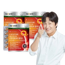 내츄럴플러스 코엔자임Q10 플러스 (2개월분) / 비타민6종 항산화 높은혈압감소, 60캡슐, 3개