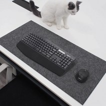 데스크매트 마우스 키보드 장패드, M, 진그레이