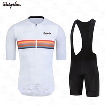 자전거복 봄 여름 싸이클 라이딩 의류 팀Rapha 남성 사이클링 저지 세트 레이싱 자전거 의류 정장 산악 스, 01 Summer Set  1