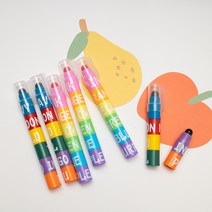 [1+1/3set] 줄줄이 고체 형광펜(2color), 3개세트, 연한계열 2개+진한계열 1개