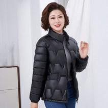 COMIRST 여성 패딩얇은 패딩 중년 여성 보온 패션 빅사이즈 엄마옷