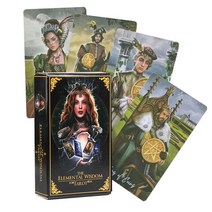 타로 운세 카드 보드 게임 스타 전체 영어 Verson PDF 가이드 도서 오라클 데크 재생 파티 가족 홈, [08] Elemental Wisdom