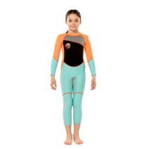 서핑슈트 웻슈트 2.5MM 어린이 네오프렌 스노클링 잠수복 스피어 피쉬 러쉬 가드 스쿠버 UV 프로텍션 전신 원피스 수영 서핑 다이빙 슈트, [03] S6 Height115-125CM, [15] M120