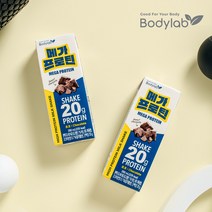 바디랩 단백질 쉐이크 메가프로틴 초코, 250ml, 12개