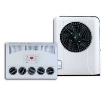 무시동 에어컨 승합차 스타렉스 캠핑카 카라반 화물차, 24V 블랙 스퀘어 쉘