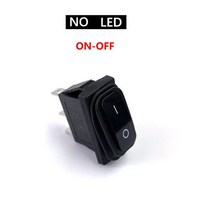 KCD3 방수 로커 스위치 ON-OFF/ON-OFF-ON 3Pin2/3 위치 조명 전원이있는 전기 장비 15A 250VAC/20A 125VAC, [09] black ON-ON