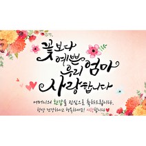 해피파티 꽃보다예쁜엄마 현수막, 환갑